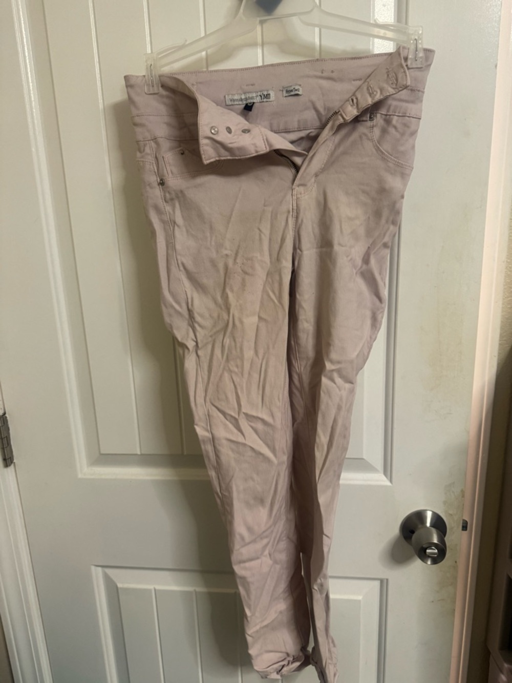 Light Mauve Slim Fit Pants